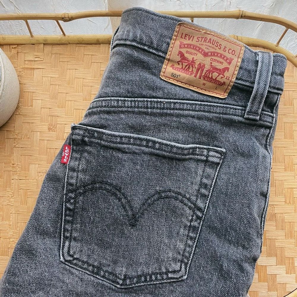 Levi's Black Wash Jean Shorts